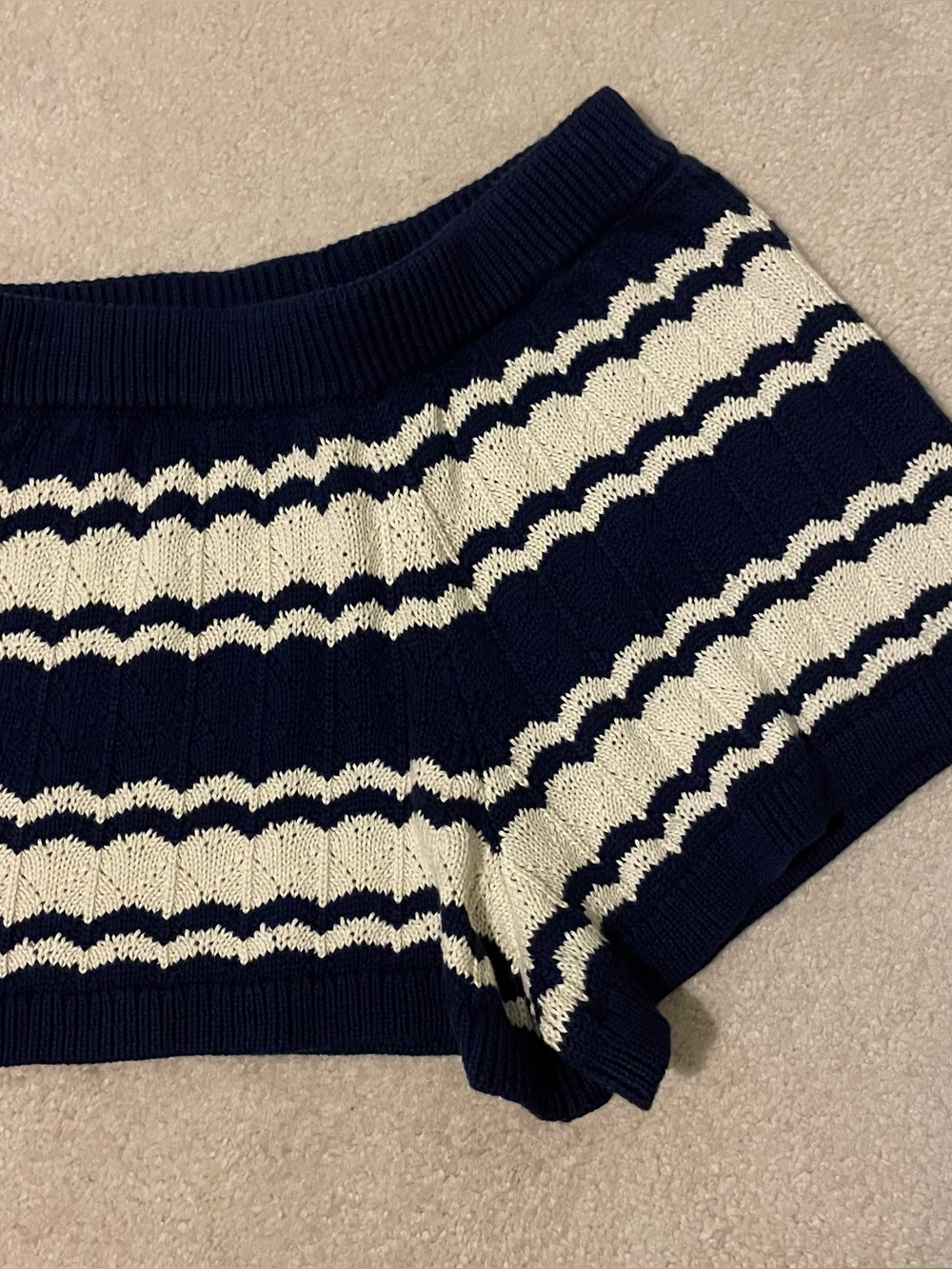 J. Crew little girls cotton pointelle knit shorts s(6-7) NWT
